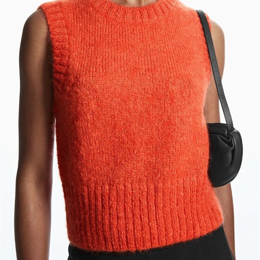 Cos Orange Sweater Vest